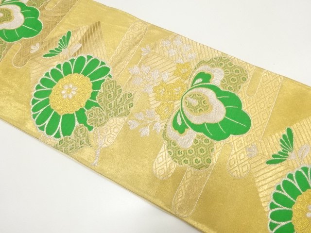 JAPANESE KIMONO / ANTIQUE PAULOWNIA / CHRYSANTHEMUM / YOUNG PINE TREE 